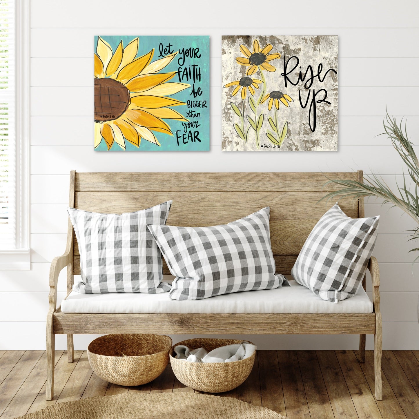 Faith Bigger Than Fear - Wrapped Canvas