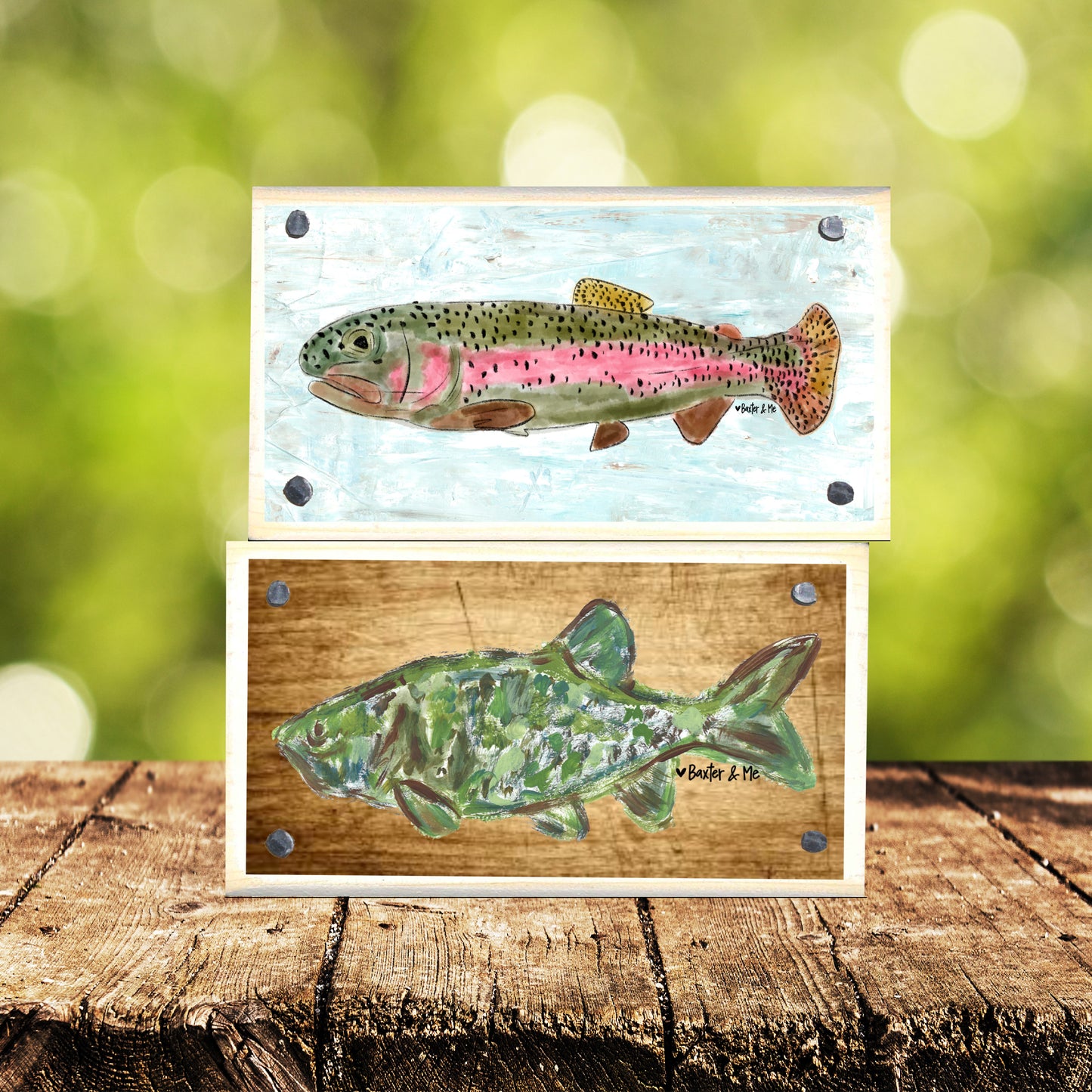 Rainbow Trout Happy Block