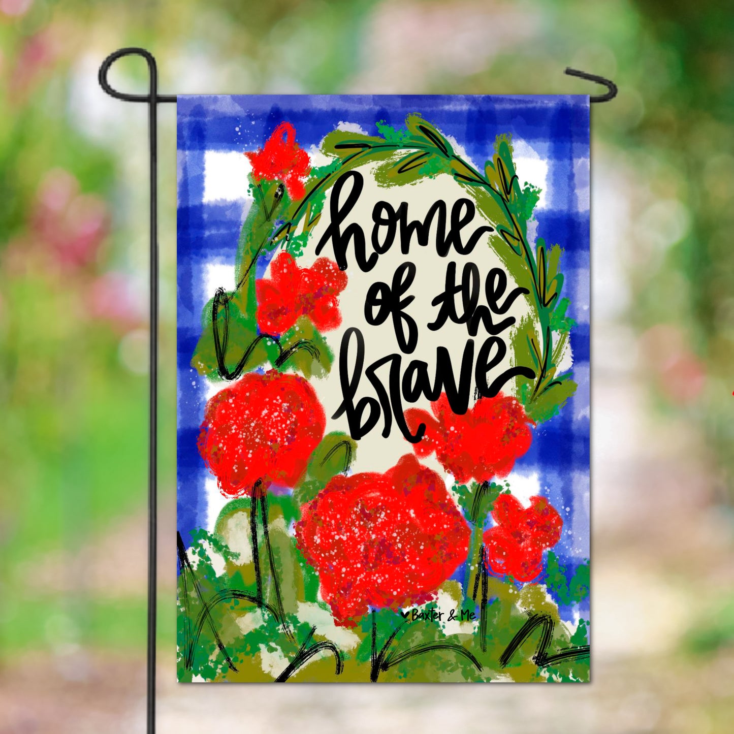 Home Of The Brave Garden Flag