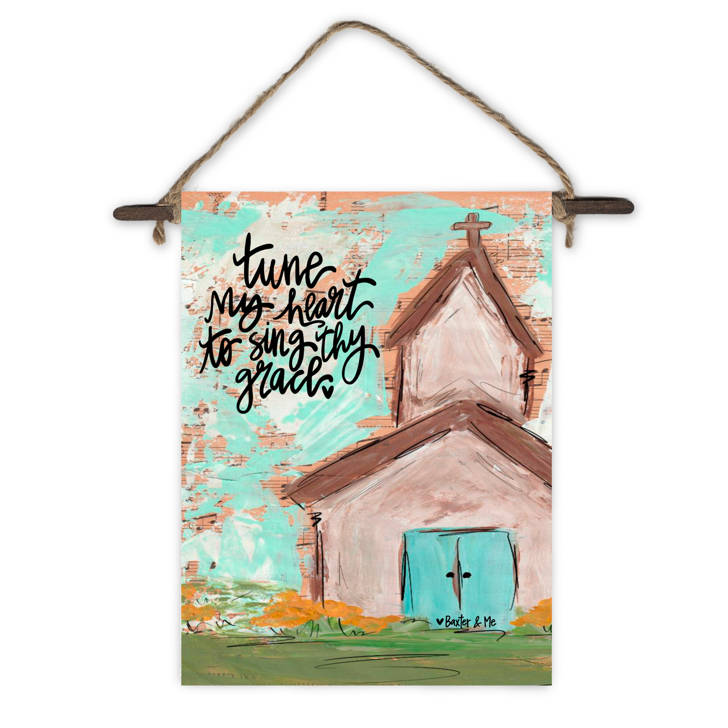 Tune My Heart Mini Wall Hanging