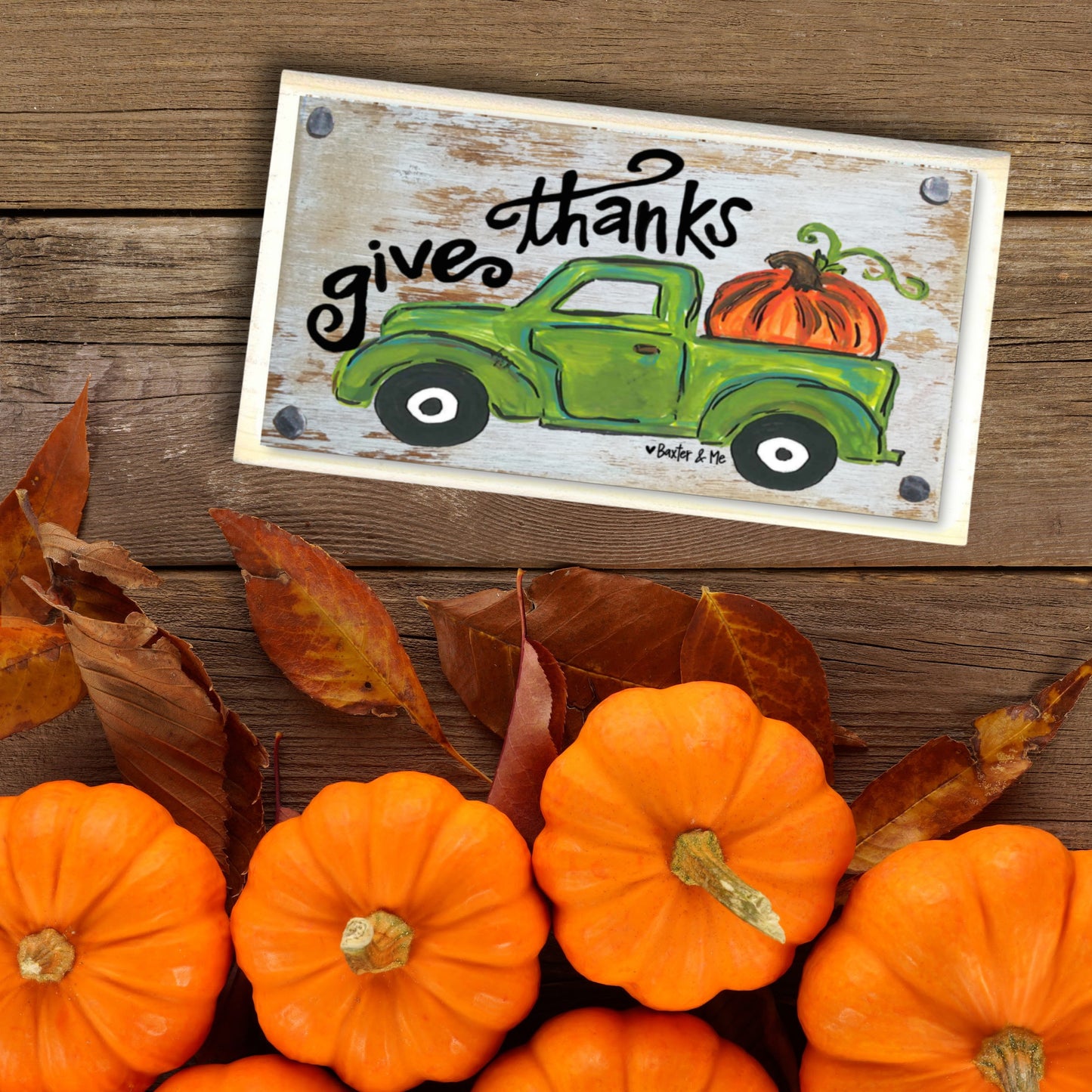 Give Thanks Happy Block