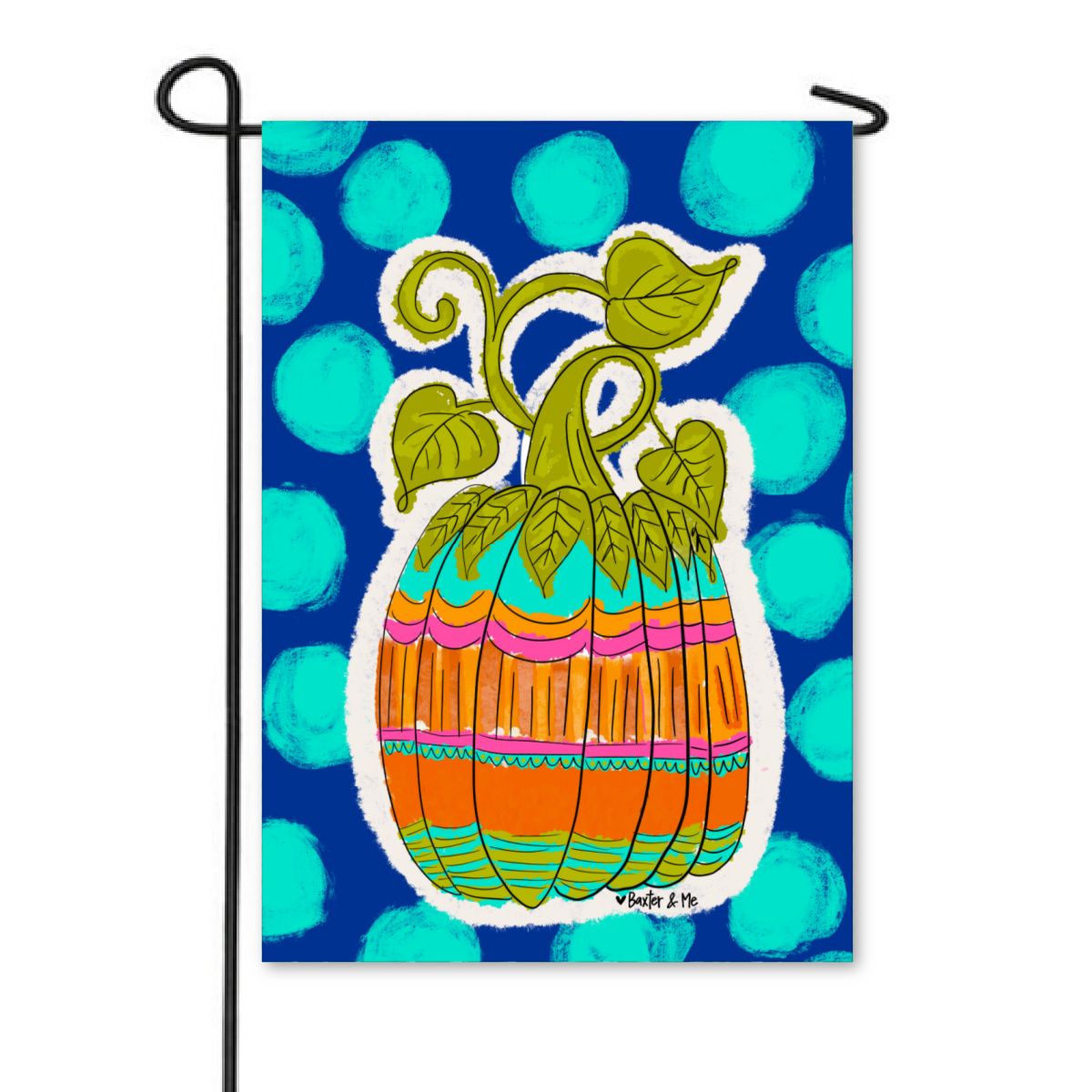 Boho Pumpkin Garden Flag
