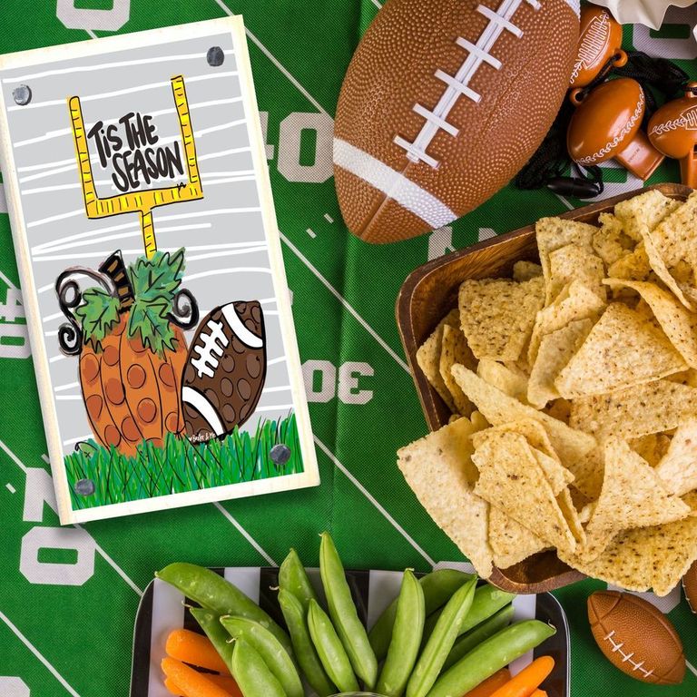 Tis the Season Football Happy Block