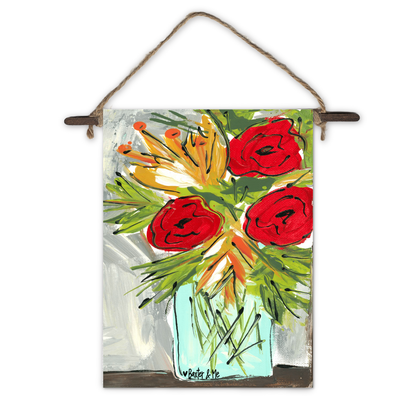 Blooming Jar Mini Wall Hanging