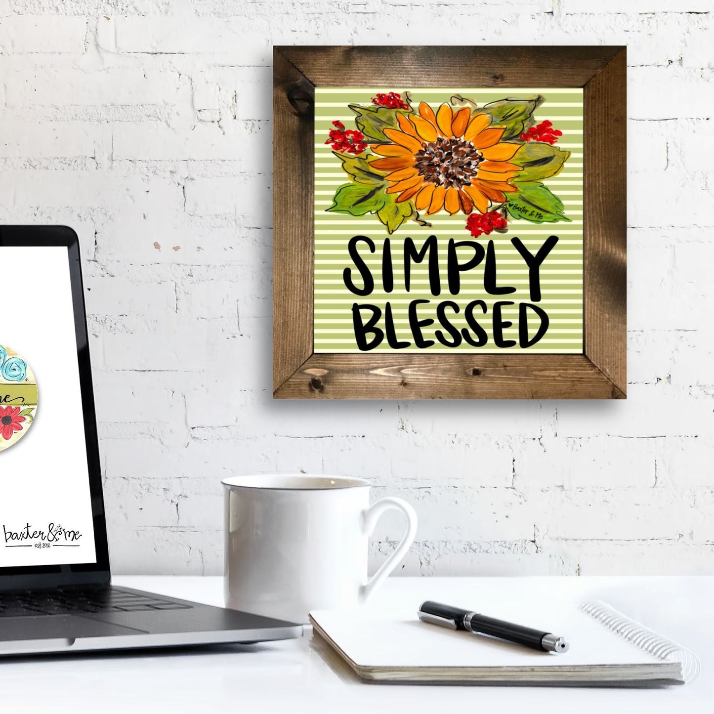 Simply Blessed Framed Art