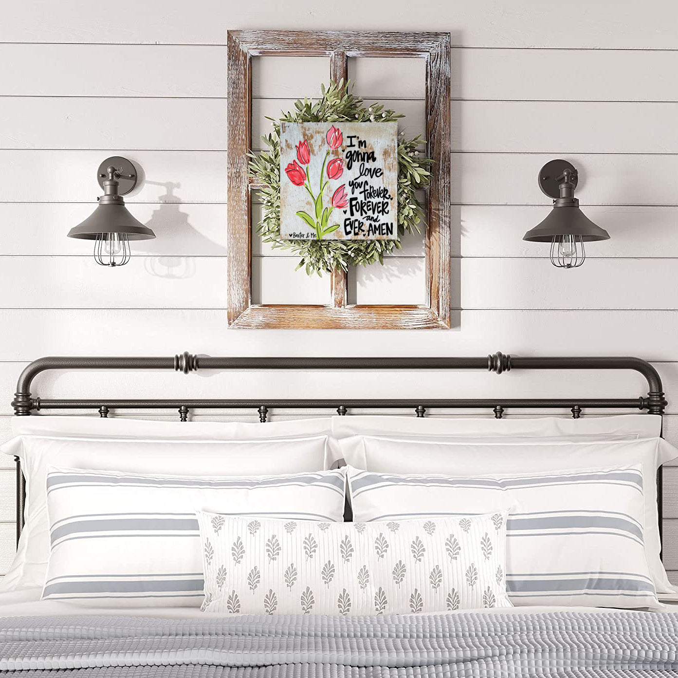 Forever & Ever Amen - Wrapped Canvas; 12" x 12"