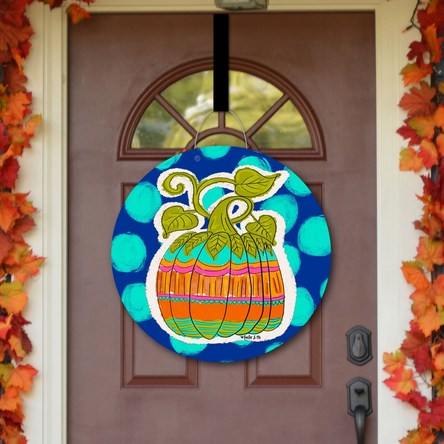 Boho Pumpkin Door Hanger