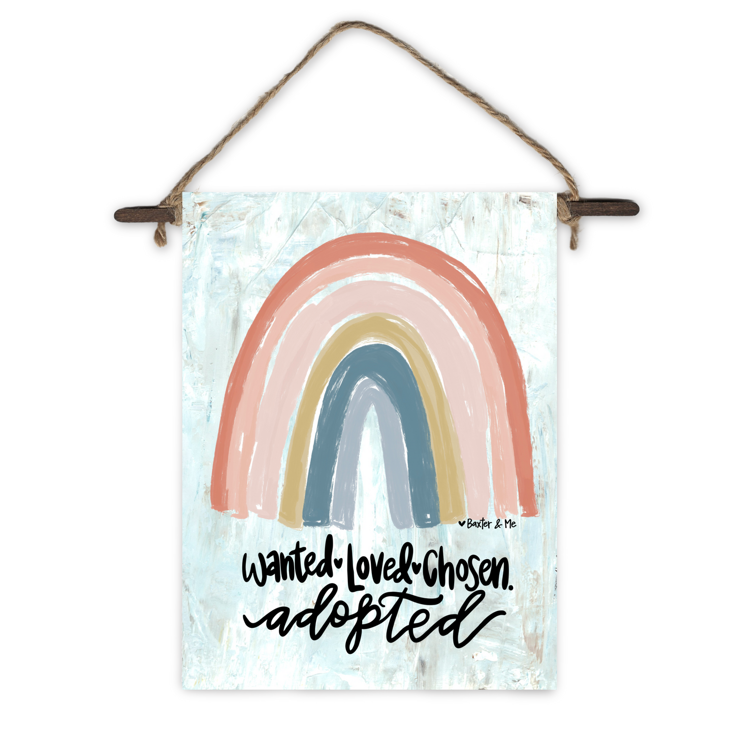 Adopted Mini Wall Hanging
