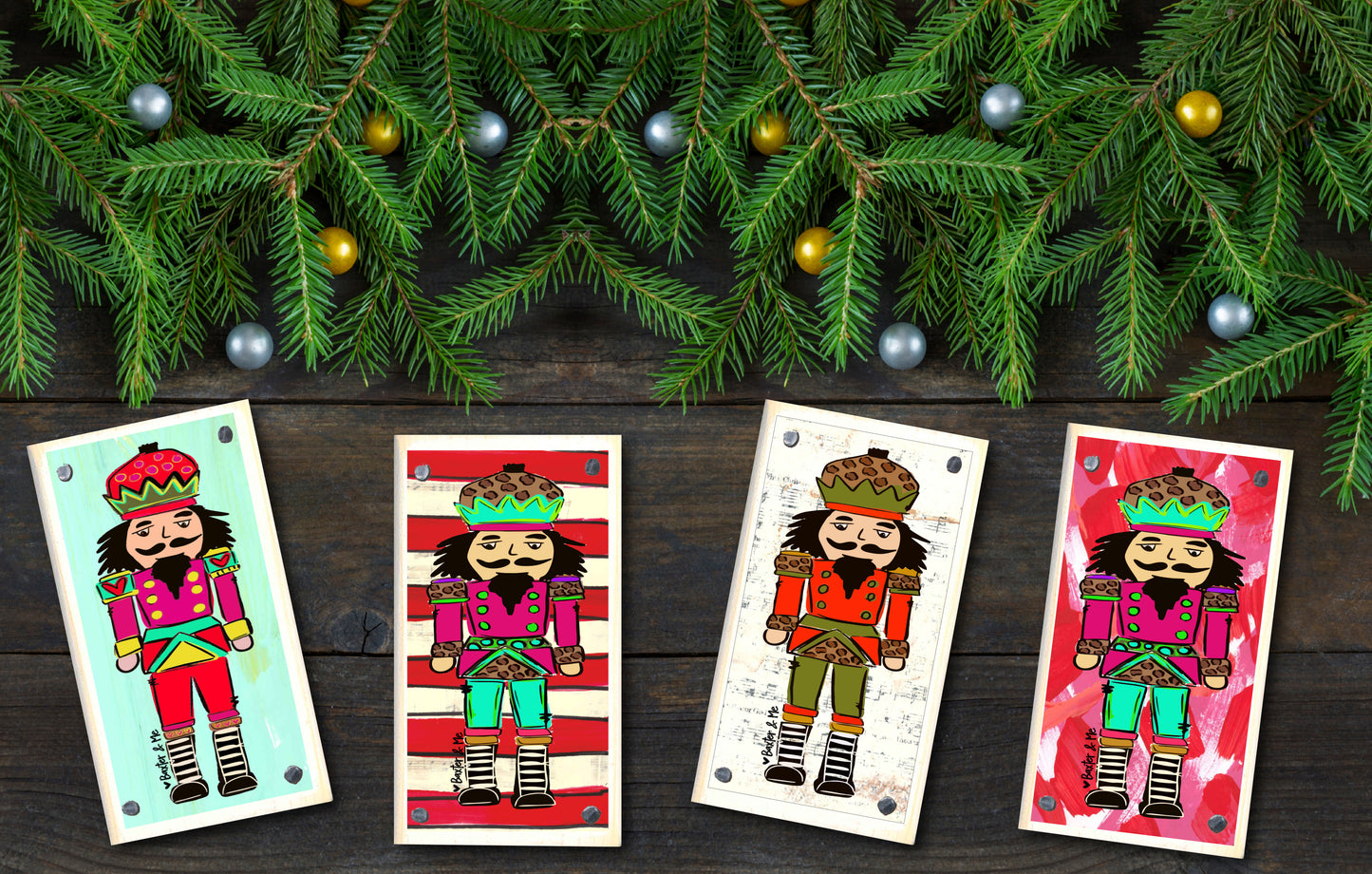 Mint Nutcracker Happy Block