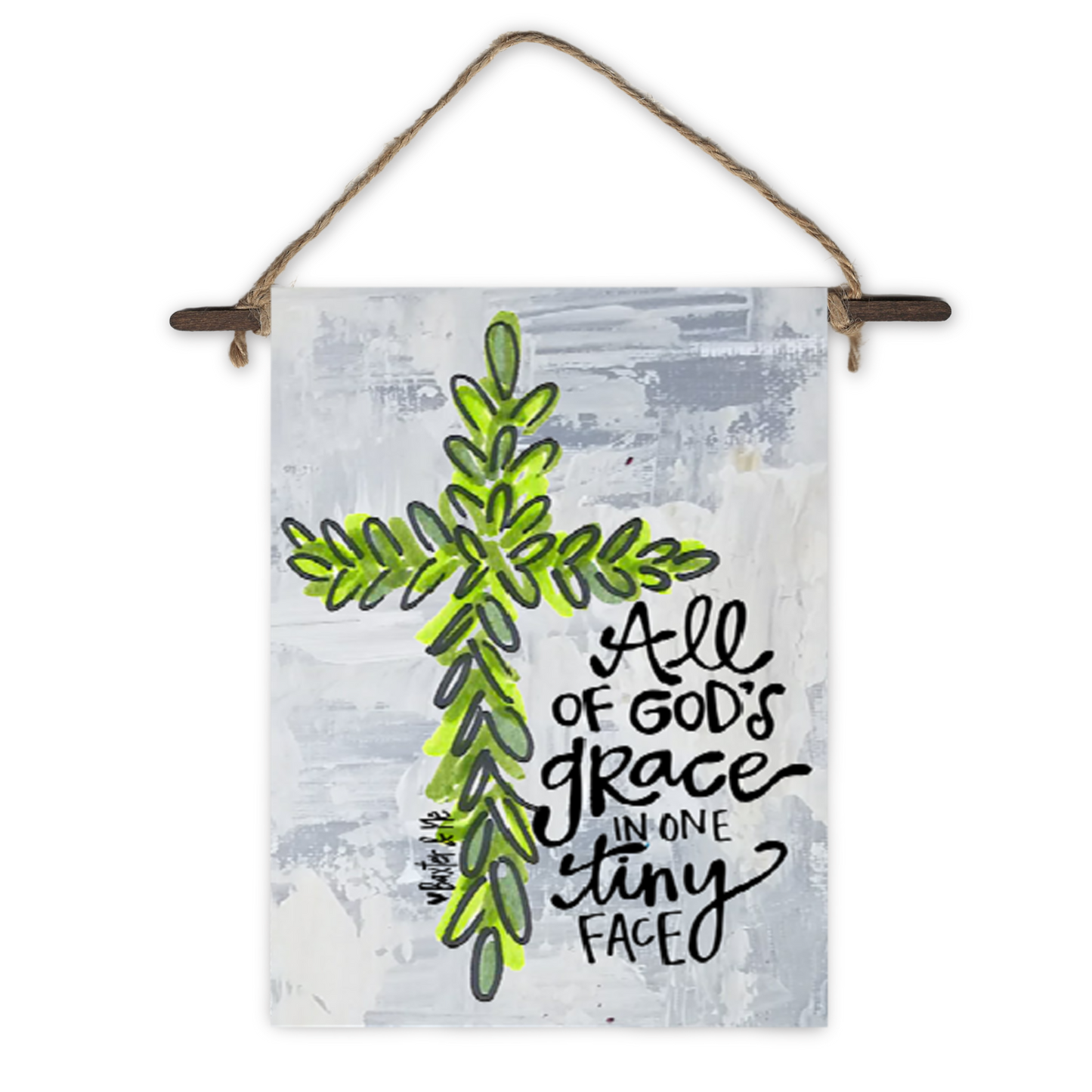 All God's Grace Mini Wall Hanging