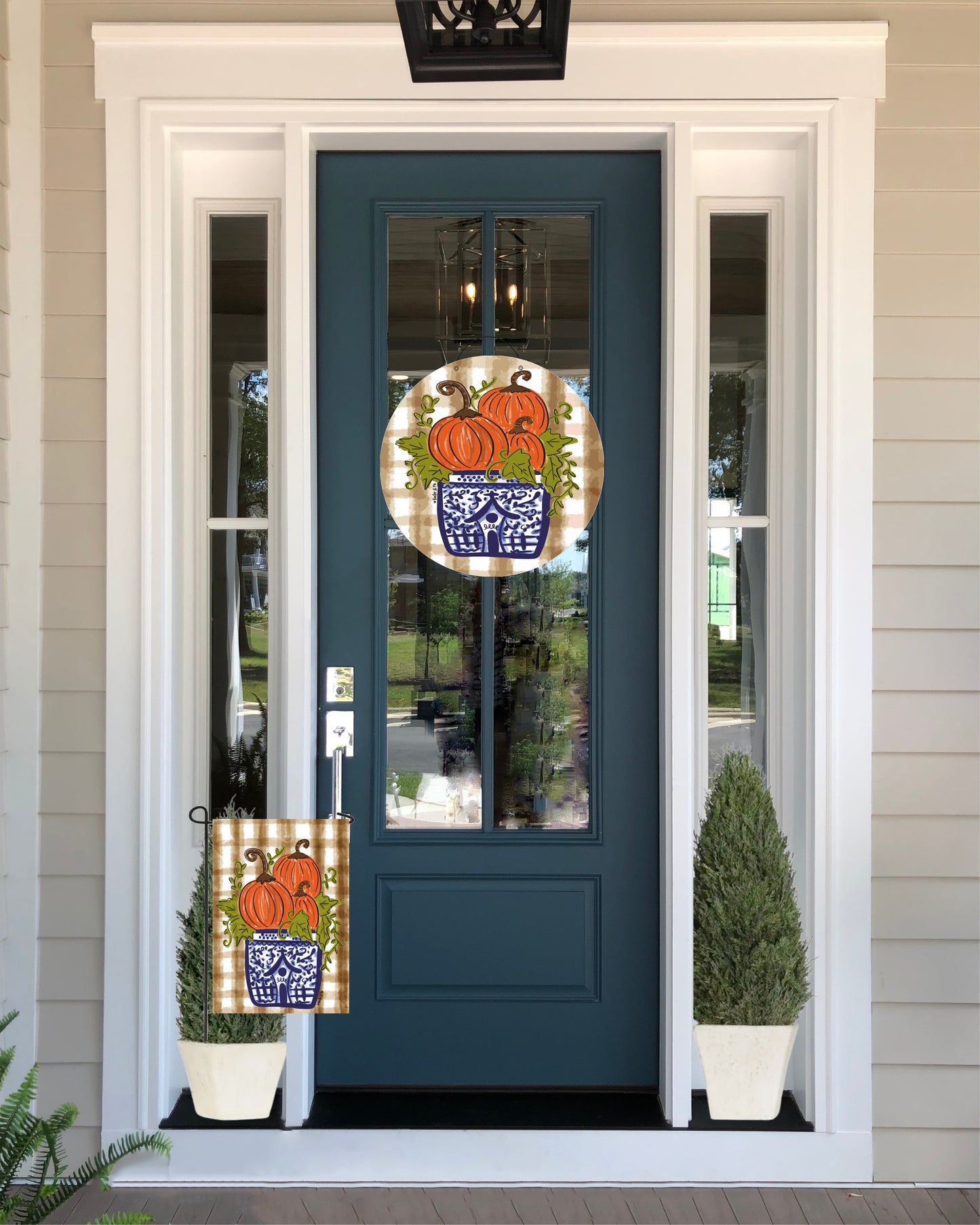 Pumpkin Stack Door Hanger