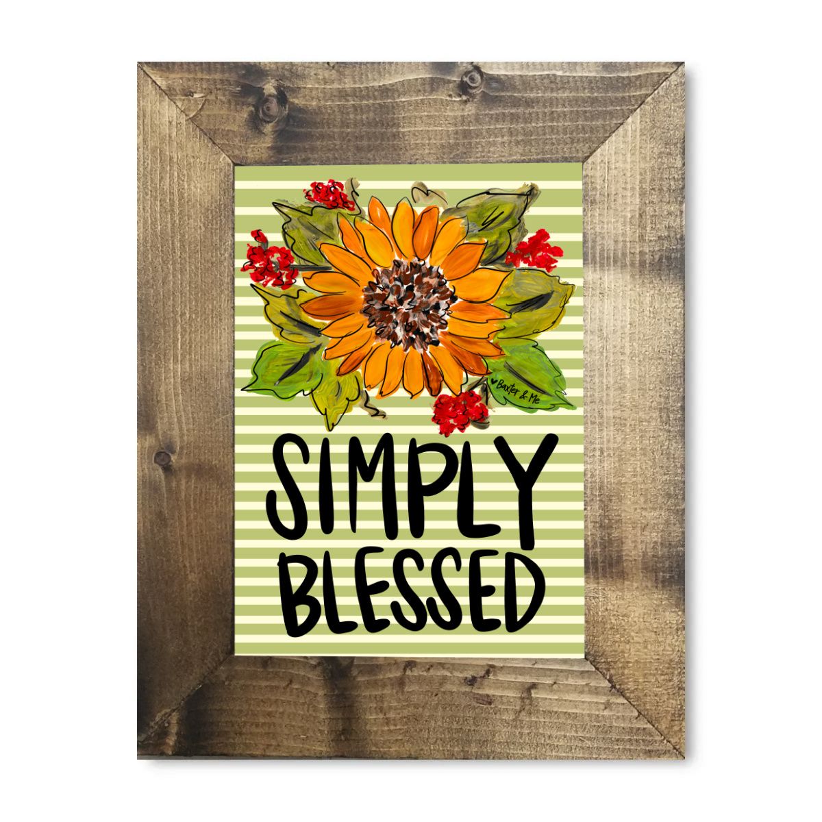 Simply Blessed Framed Art