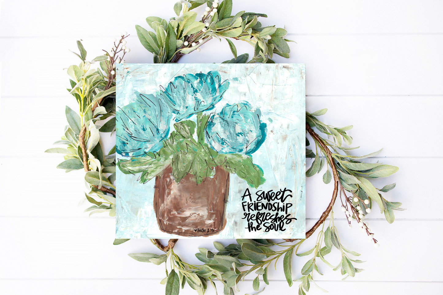 Sweet Friendship Wrapped Canvas