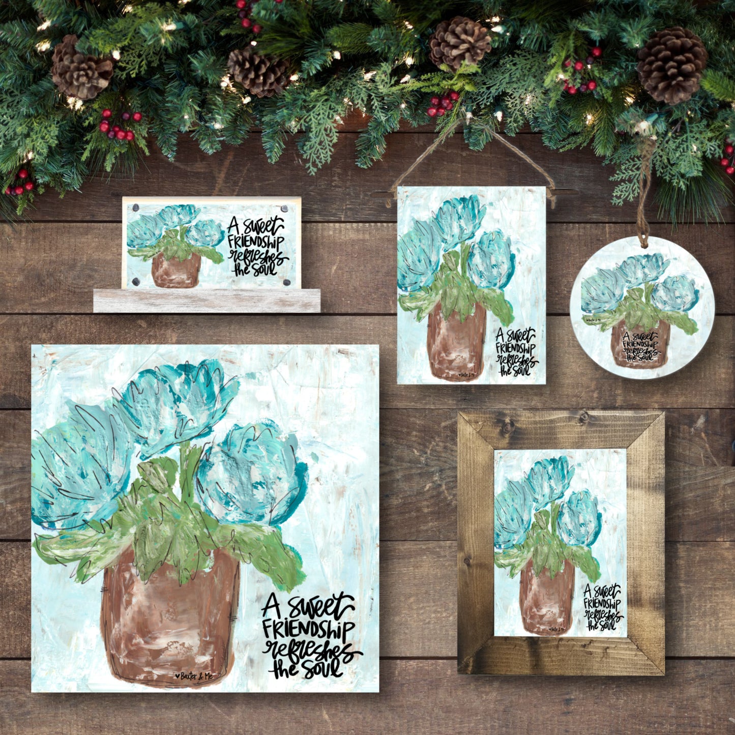 Sweet Friendship Wrapped Canvas