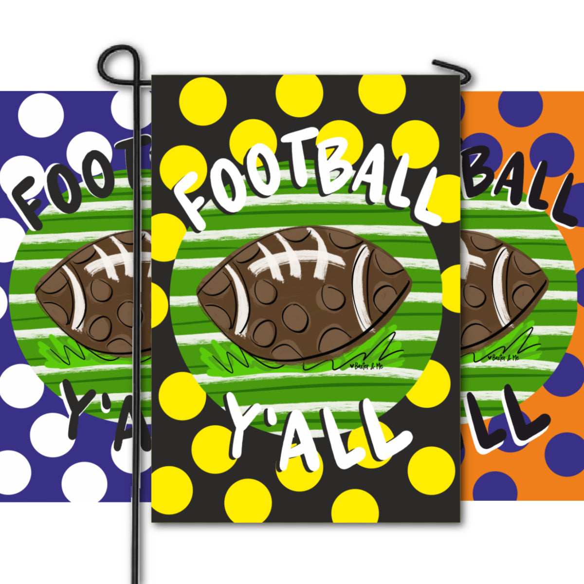 Football Team Colors Garden Flag