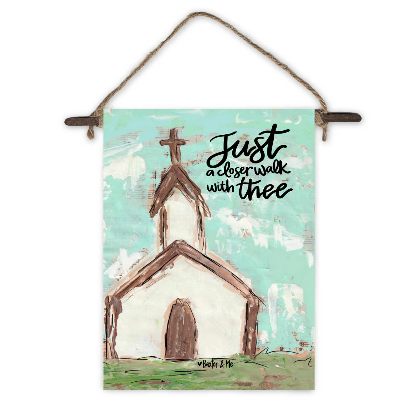 Closer Walk with Thee Mini Wall Hanging