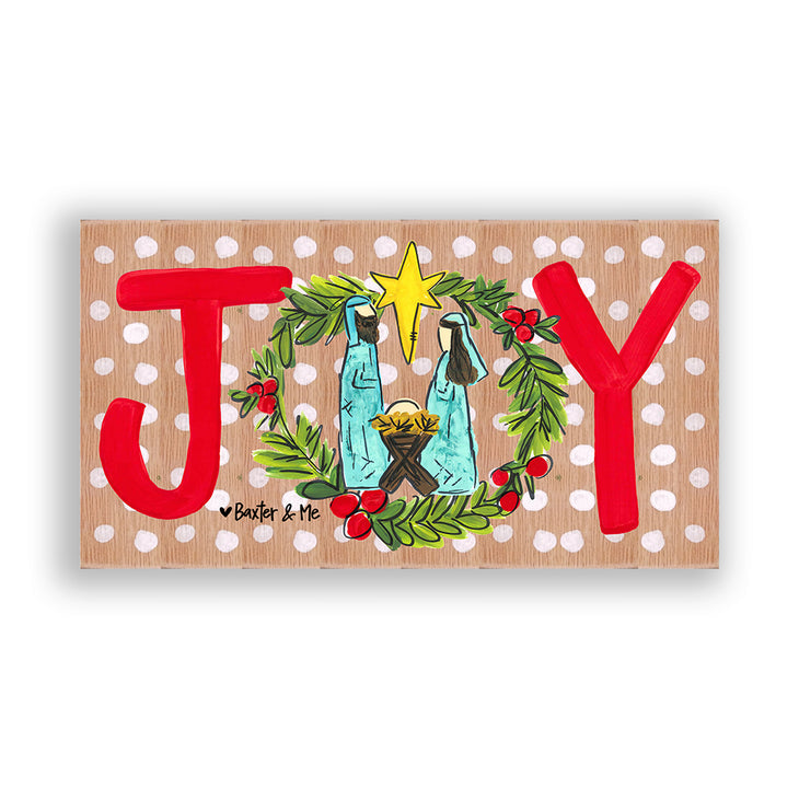 Joy Nativity - Wrapped Canvas
