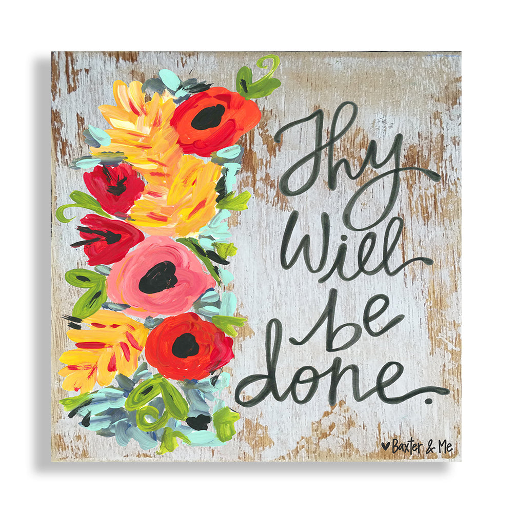 Thy Will Be Done - Wrapped Canvas