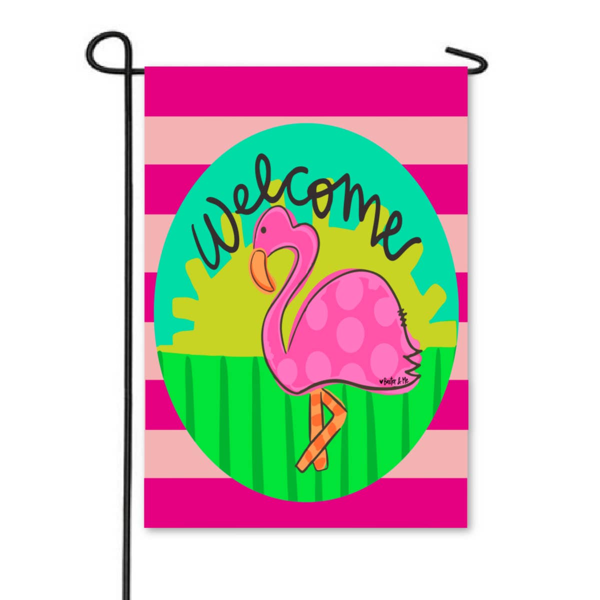 Flamingo Garden Flag