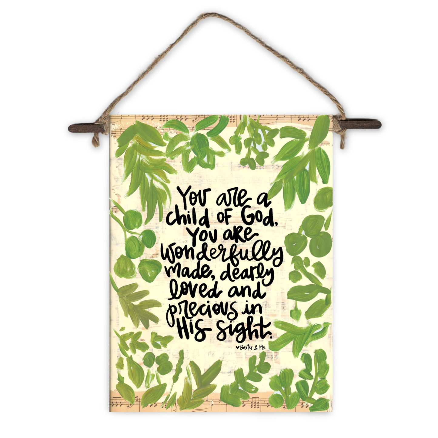 Precious in His Sight Mini Wall Hanging