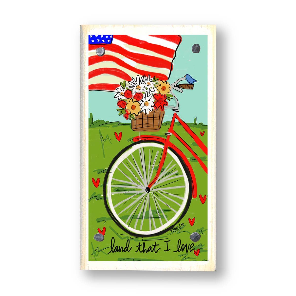 Land That I Love Happy Block