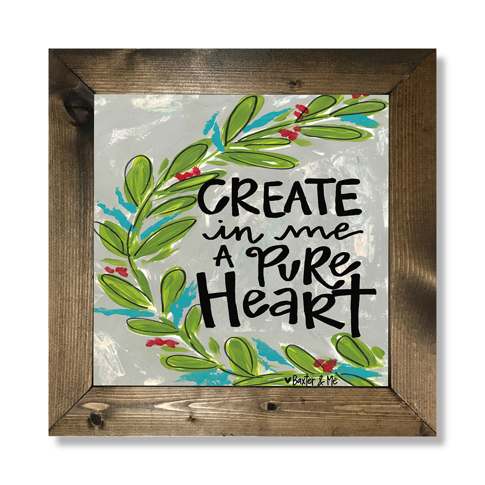 Pure Heart - Framed Art