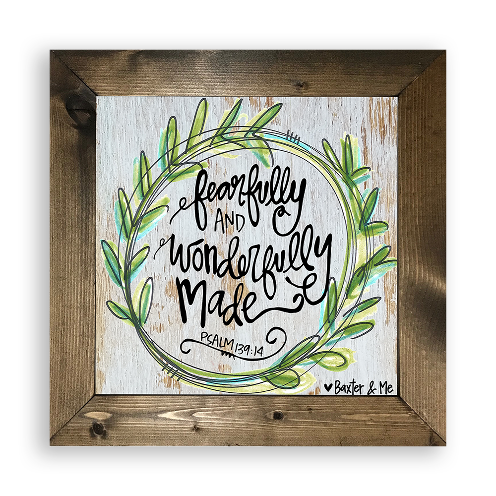 Fearfully & Wonderfully Made - Framed Art