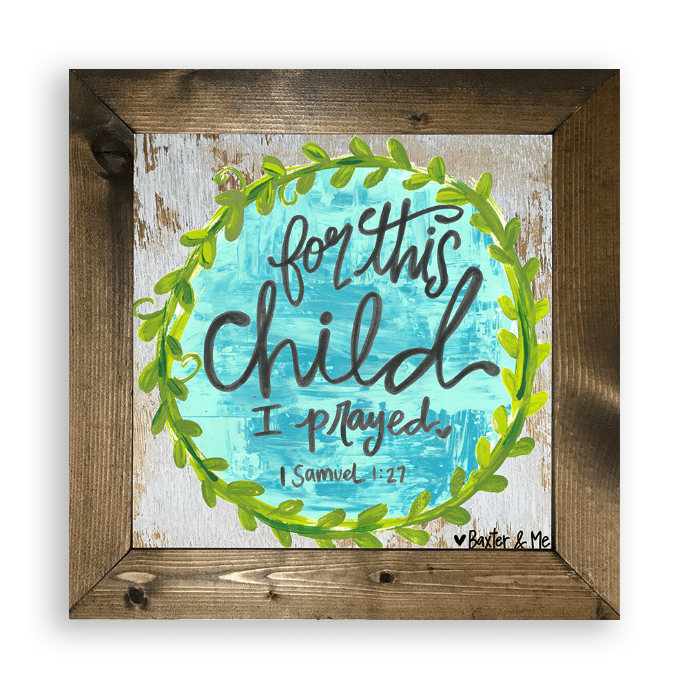 For This Child (Boy) - Framed Art