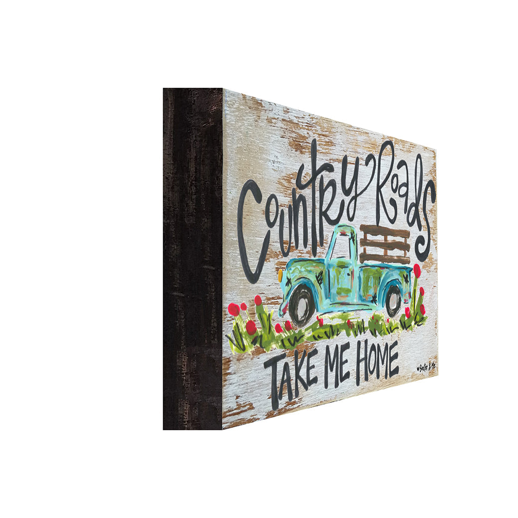 Country Roads - Wrapped Canvas