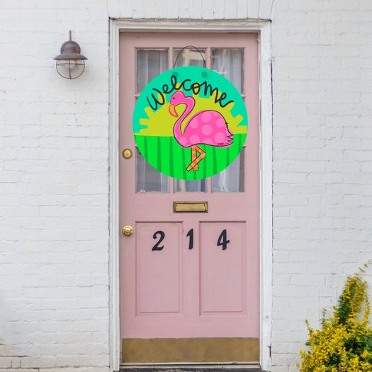 Flamingo Door Hanger