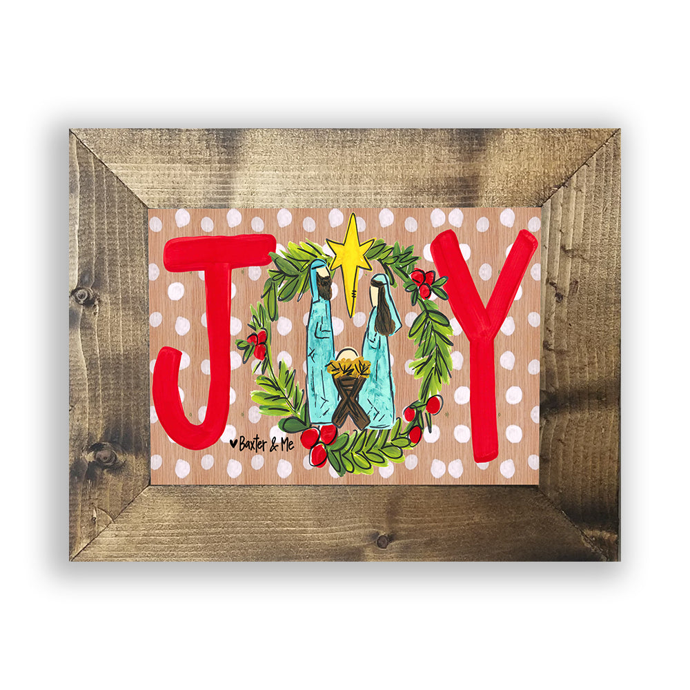 Joy Nativity - Framed Art