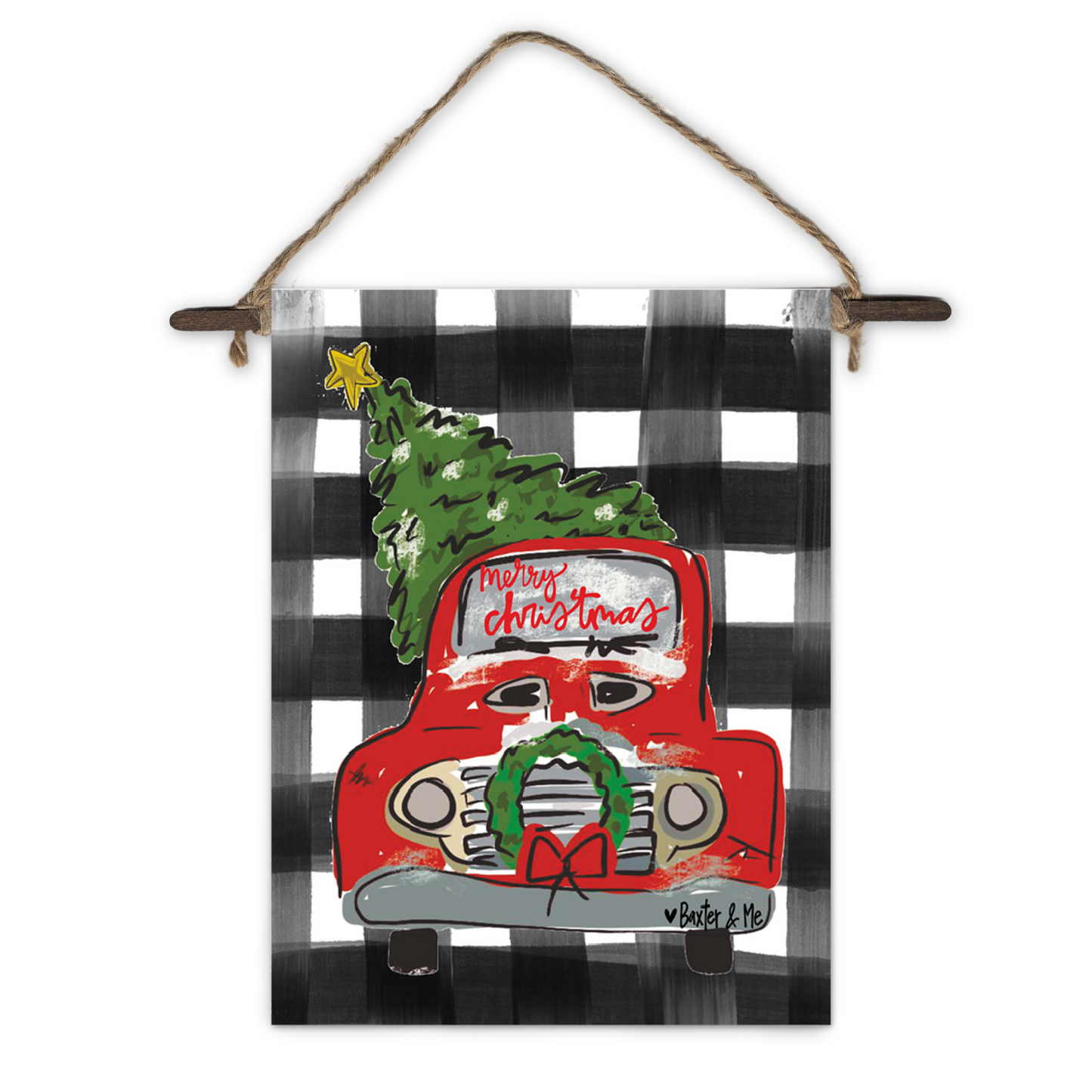 Christmas Truck Mini Wall Hanging