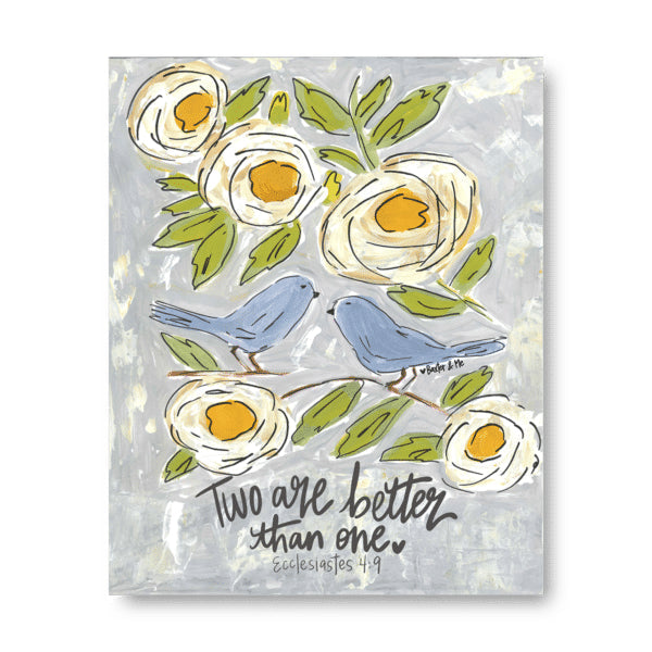 Two Are Better Than One - Wrapped Canvas