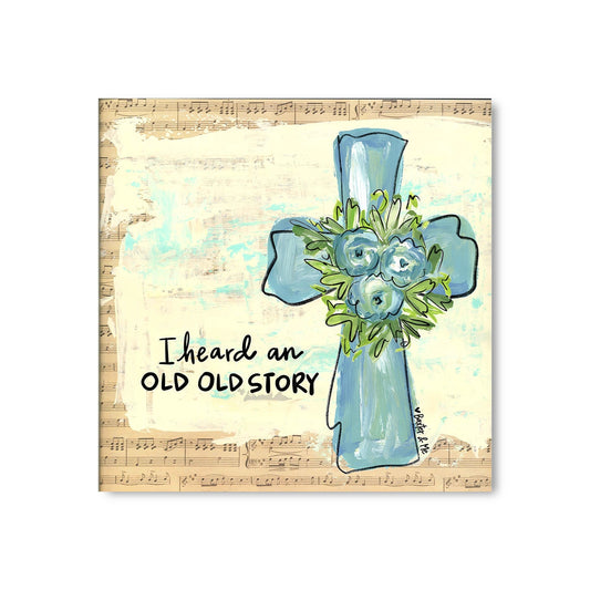 Old Old Story - Wrapped Canvas
