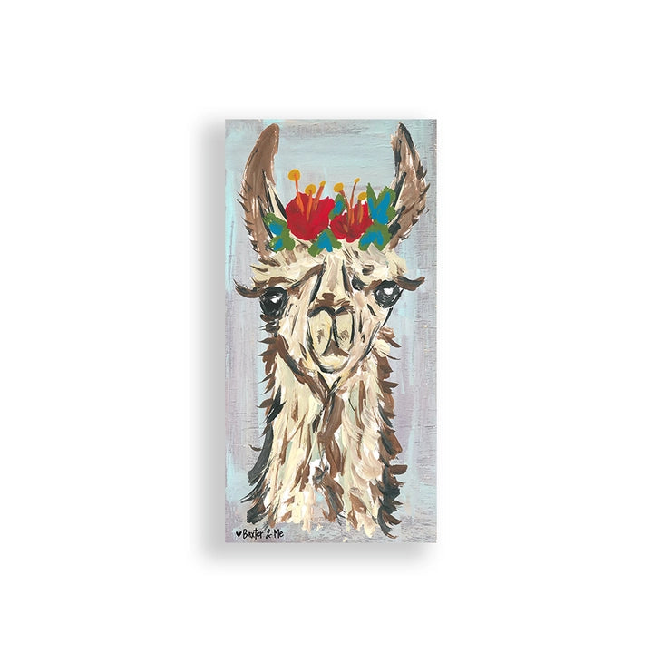 Boho Llama - Wrapped Canvas