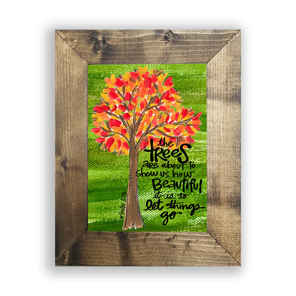 Trees (Let Things Go) - Framed Art
