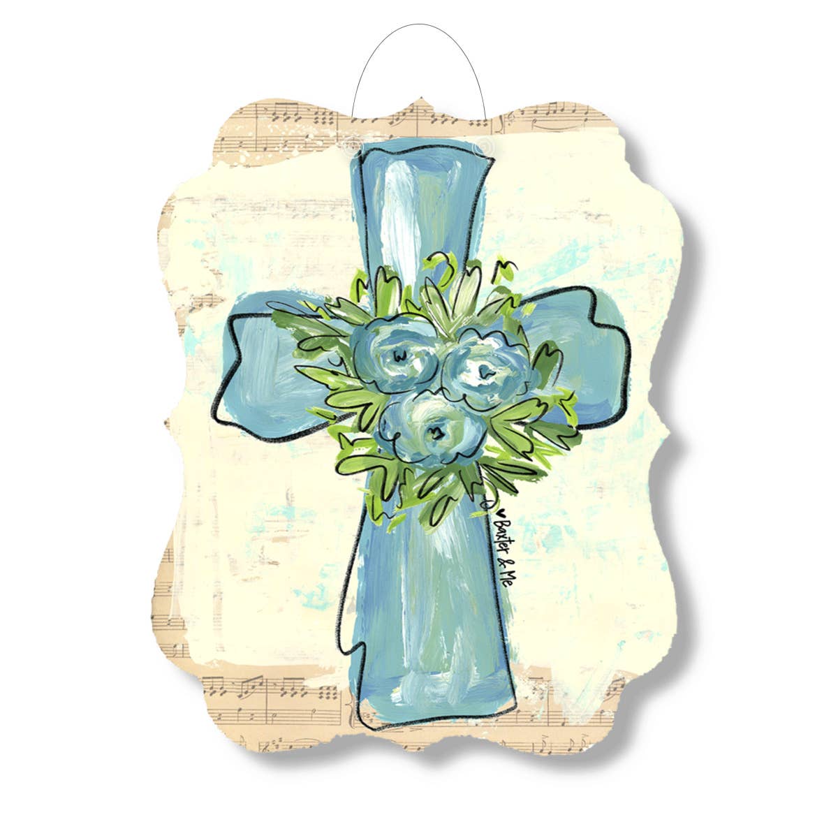 Blue Cross Door Hanger