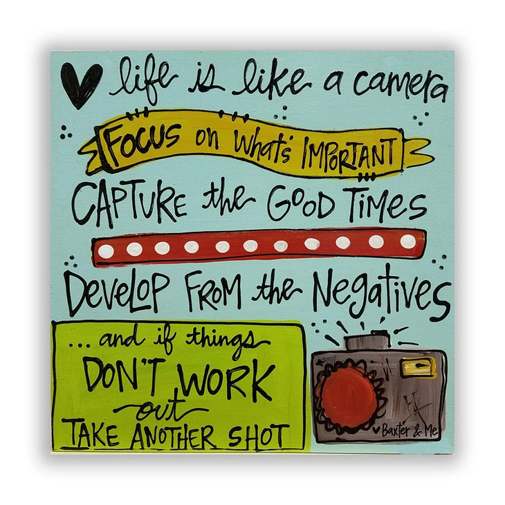 Life Like A Camera - Wrapped Canvas