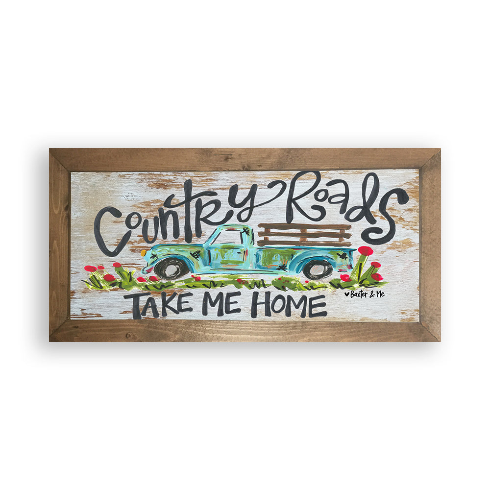 Country Roads - Framed Art