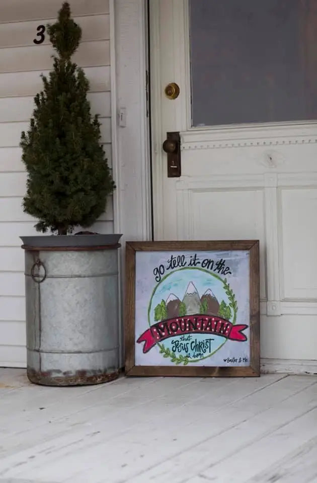 Go Tell It On The Mountain - Framed Art