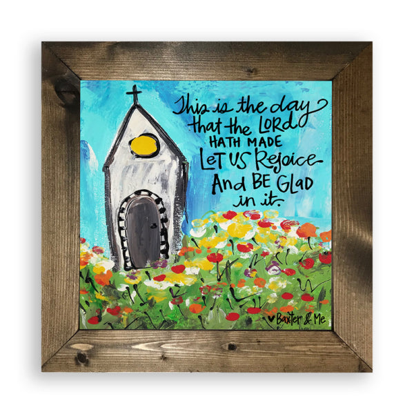 This Is The Day - Framed Art