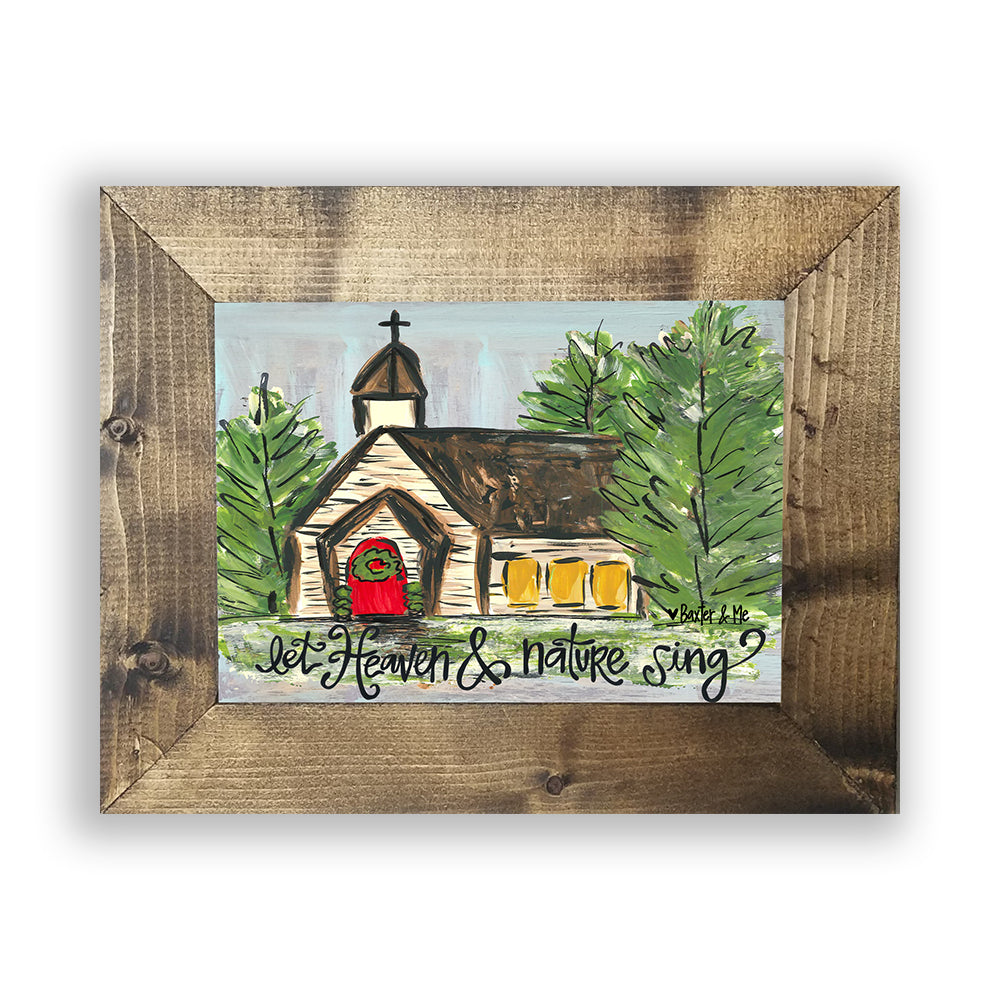 Let Heaven And Nature Sing - Framed Art