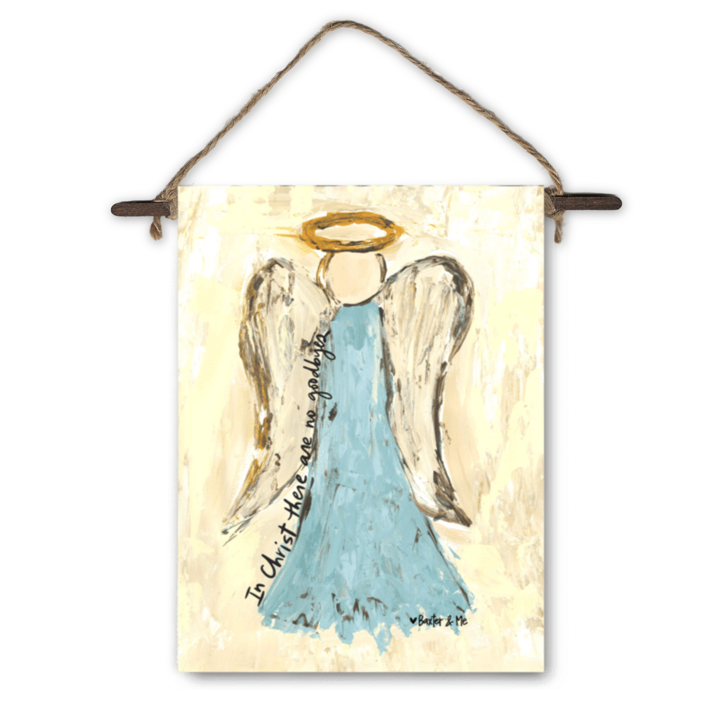 In Christ No Goodbyes Mini Wall Hanging