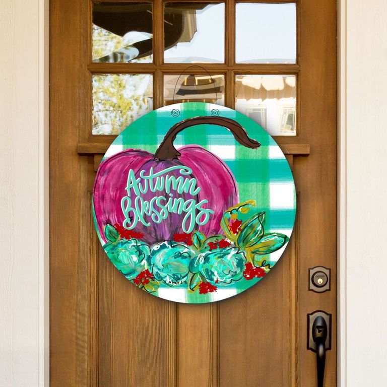 Autumn Blessings Door Hanger