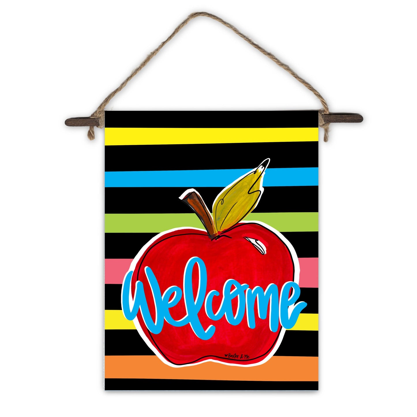 Welcome Apple Mini Wall Hanging