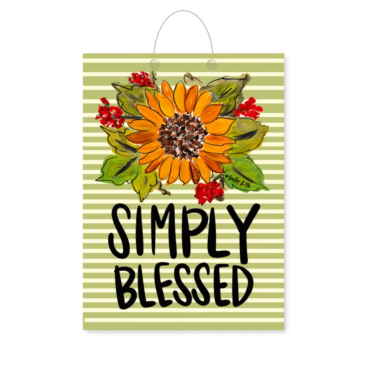 Simply Blessed Door Hanger