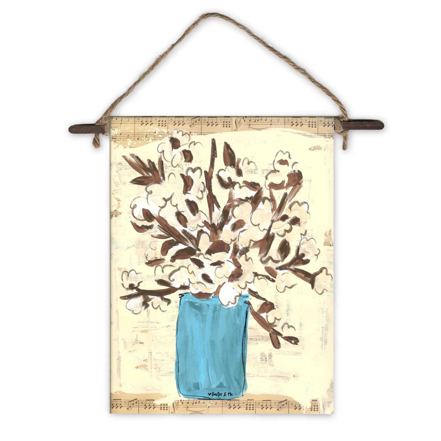 Cotton Vase Mini Wall Hanging