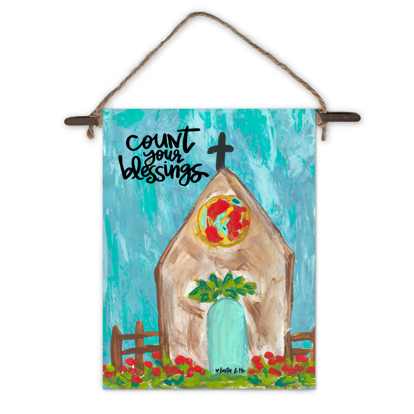Count Your Blessings Mini Wall Hanging
