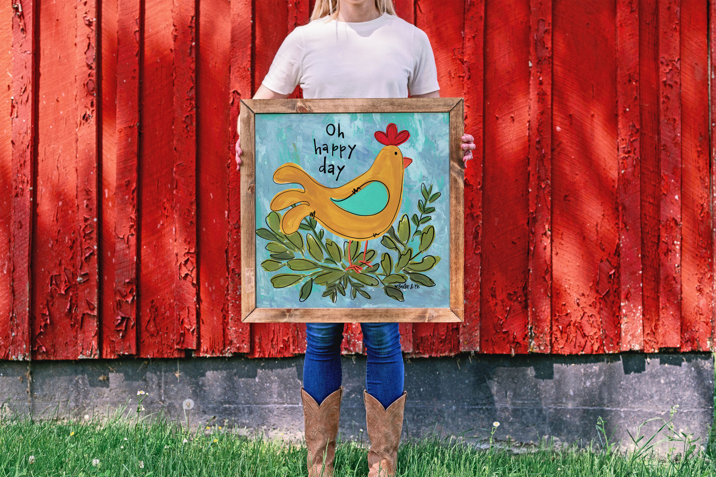 O Happy Day Chicken - Framed Art