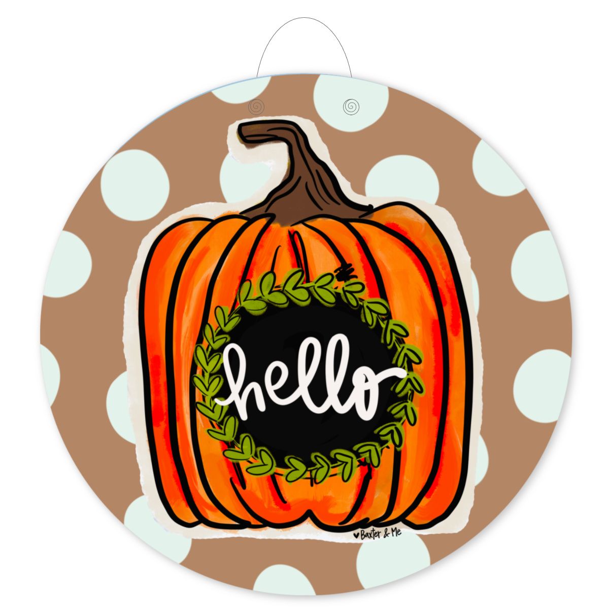 Hello Pumpkin Door Hanger